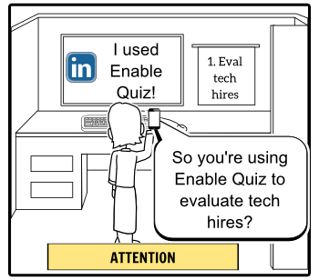 Enable Quiz to evaluate tech hires