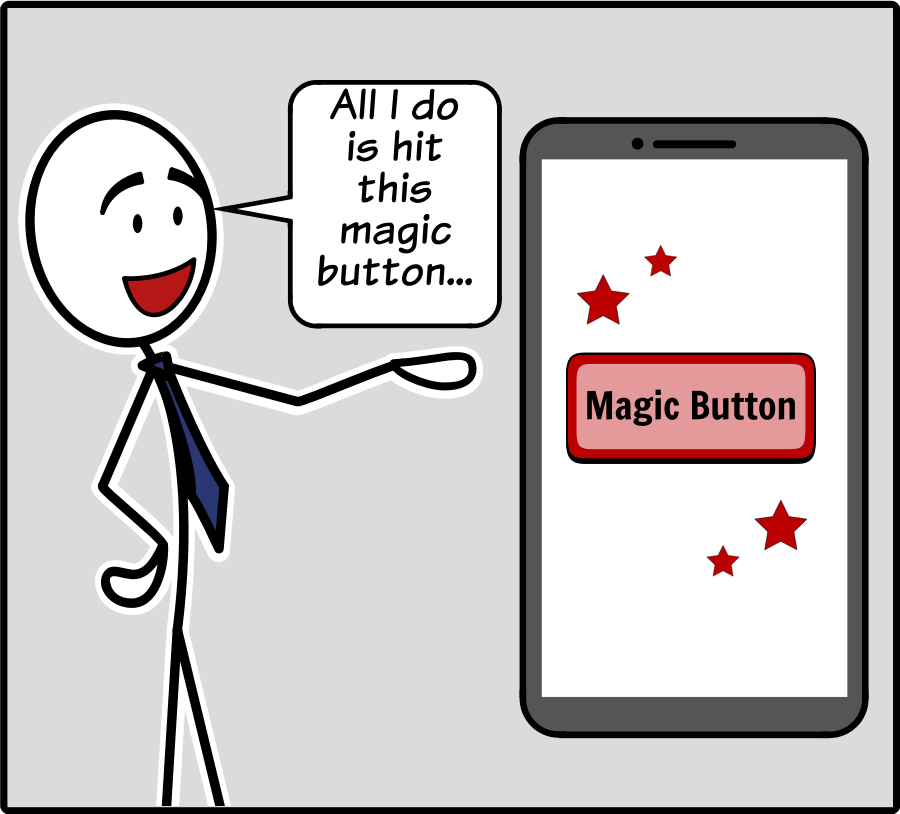 The Magic Button in an Elevator Pitch