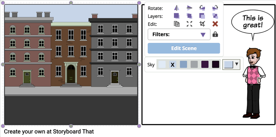 Daltoni kasutamine Storyboard That