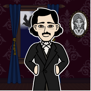 Portret van Edgar Allan Poe