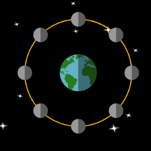 खगोल विज्ञान - चंद्रमा के चरण