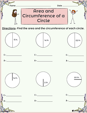 Área y Circunferencia de un Círculo