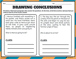 Drawing Conclusions Worksheets