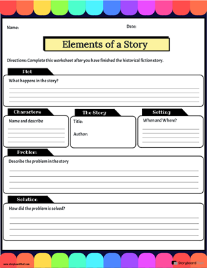 story-elements-worksheet