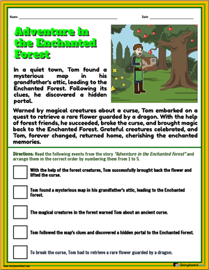 Story Sequencing Worksheets