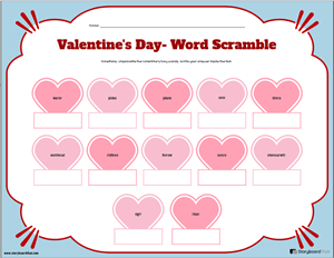 Valentine's Day Worksheets