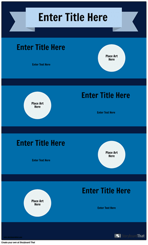 Blue Infographic Template