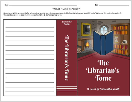 Book Cover Worksheet Templates