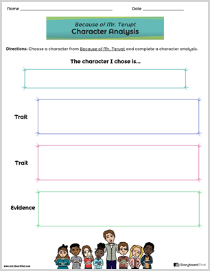 Character Analysis Templates | Character Worksheets