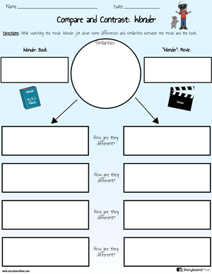 Compare and Contrast Worksheet Templates