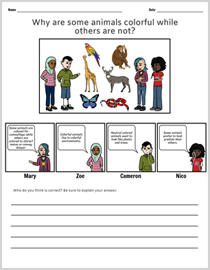 Discussion Worksheet Templates | Science Worksheets