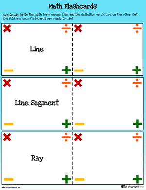 Modelos de Planilha de Vocabulário Matemático | Planilhas de Matemática