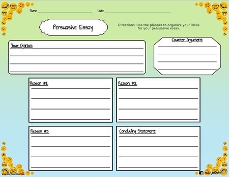 Persuasive Essay Outlines | Essay Templates