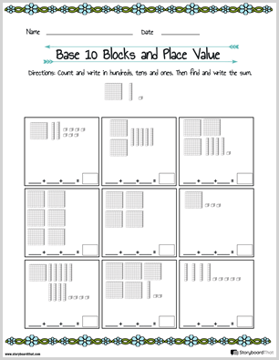 Place Value Worksheet Templates | Math Worksheets