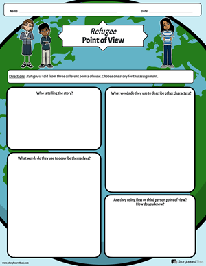 Point of View Worksheet Templates