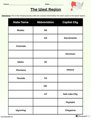 Table Worksheets | Table Templates for Assignments