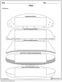 Hamburger Graphic Organizer