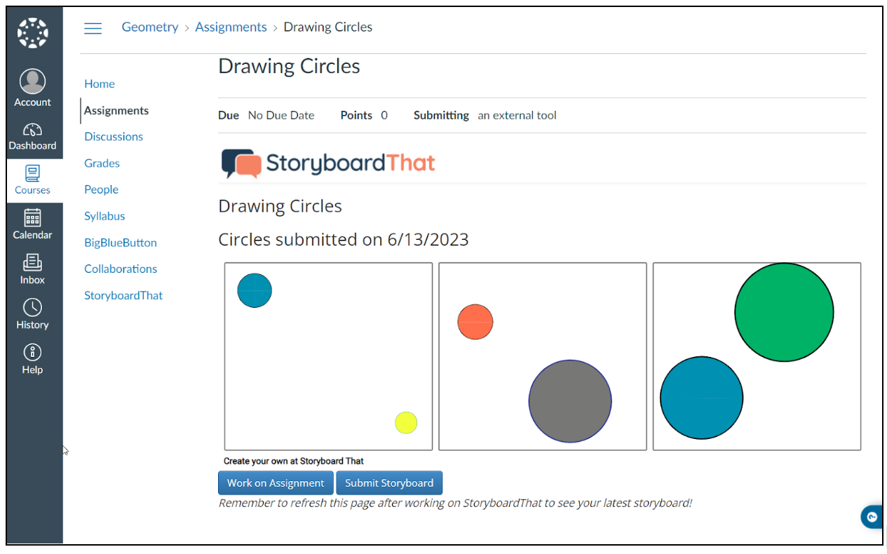 assignment 6 create a storyboard python