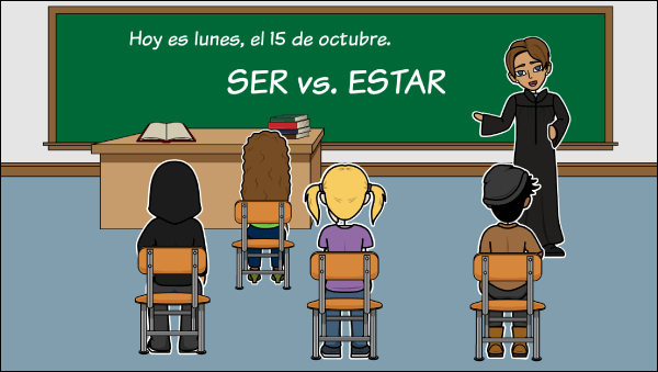Ispanijos Verbų Pamokų Planai - "Ser vs Estar"
