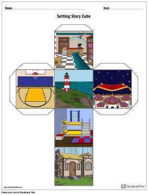 Completed Example of a Story Cube