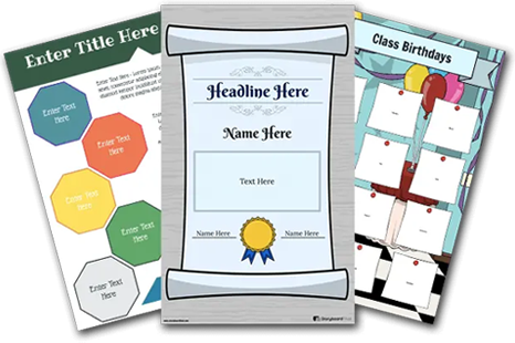 Examples of Worksheets created with Storyboard That