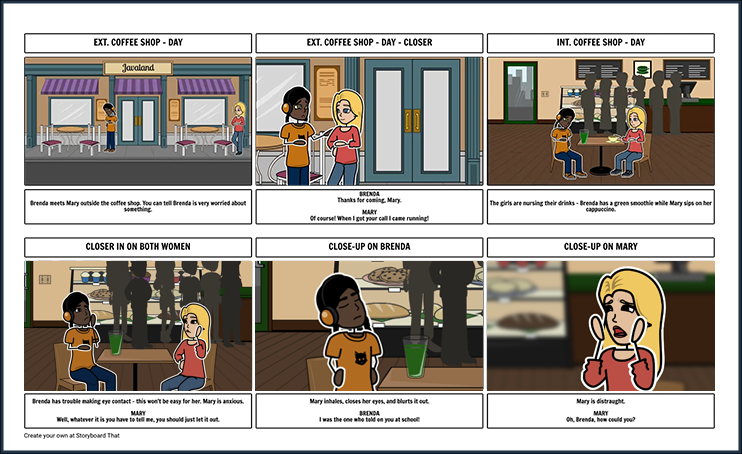 Use Storyboard That to create Storyboards for Videos