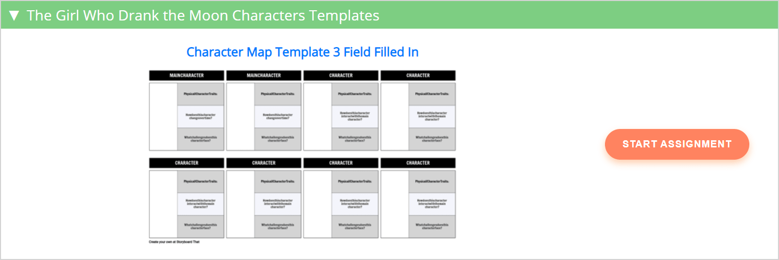 assignment 6 create a storyboard