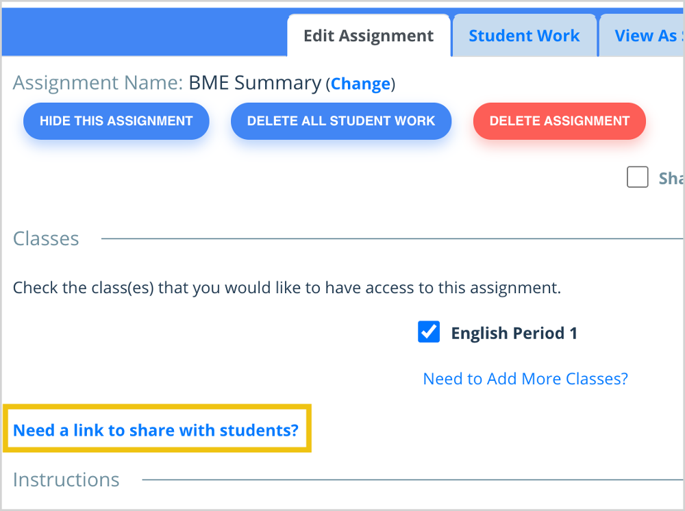 share google assignment