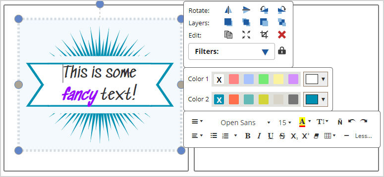 Beispiel für Formatierten Text