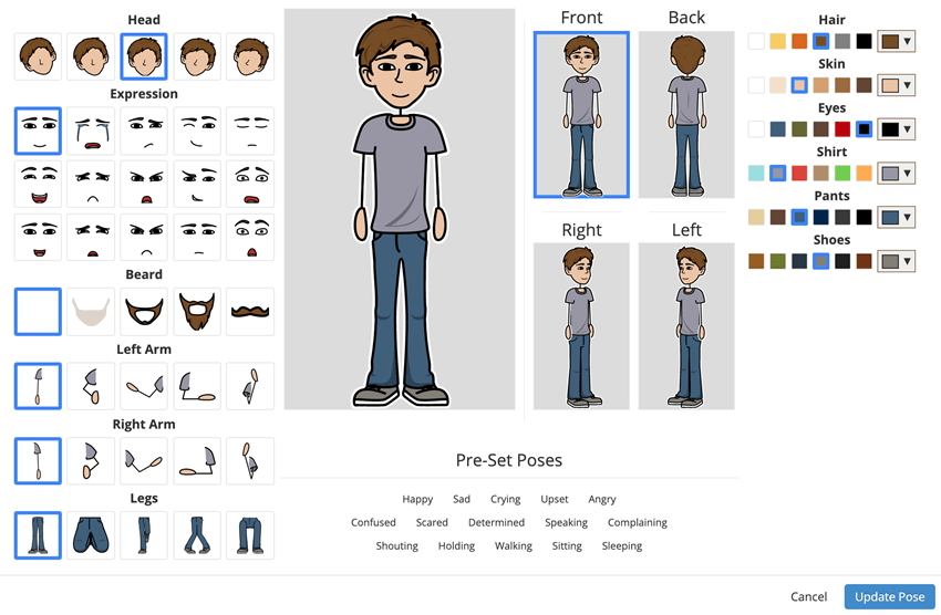 Storyboard creator software help pose your character