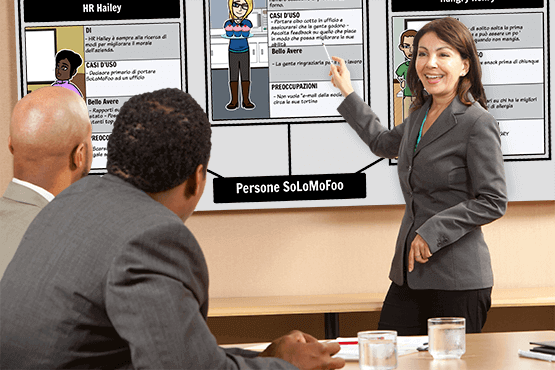 software Storyboard per gli obiettivi di business