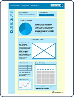 Browse wireframes for making great customer centric dashboards