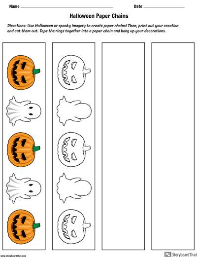 Halloween-Klassenzimmer-Papierketten