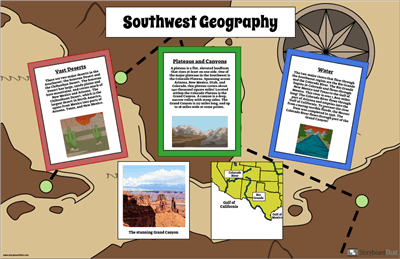 Amerikanske Regioners Sydvestlige Geografi