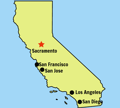 Fakta og Informasjon om California State Guide