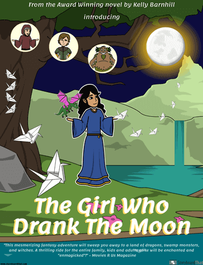 Das Mädchen, das den Mond Trank Buch Filmplakat