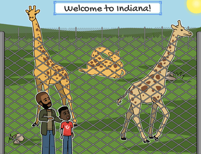Indiana Landmark Postcard Activity