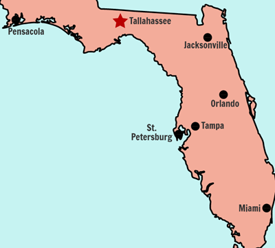 Floridos valstijos vadovas | Faktai apie Floridą