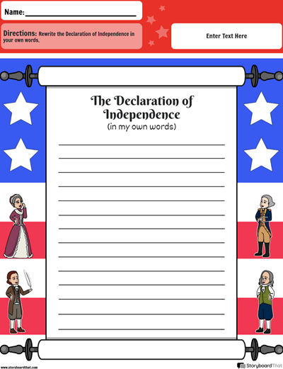 La Declaración de Independencia en mis Propias Palabras