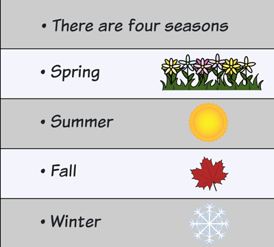 Earth and Moon - KWL Chart Reason for the Seasons