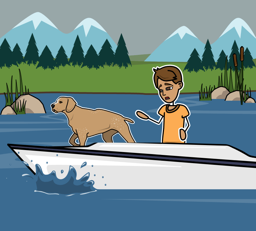 Activité de Vocabulaire Visuel du Kayak Rouge