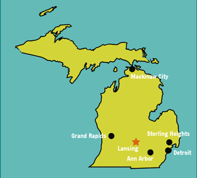 Przewodnik po Stanie Michigan - Fakty Działalność w Stanie Michigan