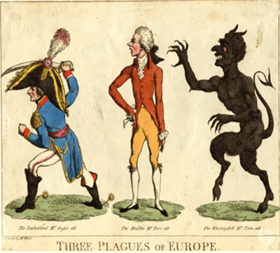كاريكاتير سياسي من الثورة الفرنسية