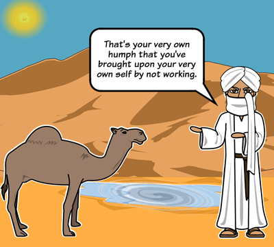 Hvordan kamelen fik sin hump af Rudyard Kipling - "Hvordan kamelen fik sin hump" Sammendrag