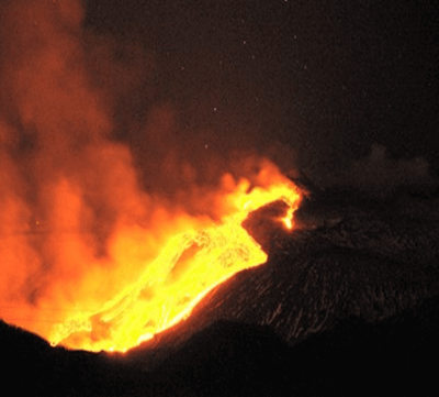 Ordforråd i vulkaner af Seymour Simon