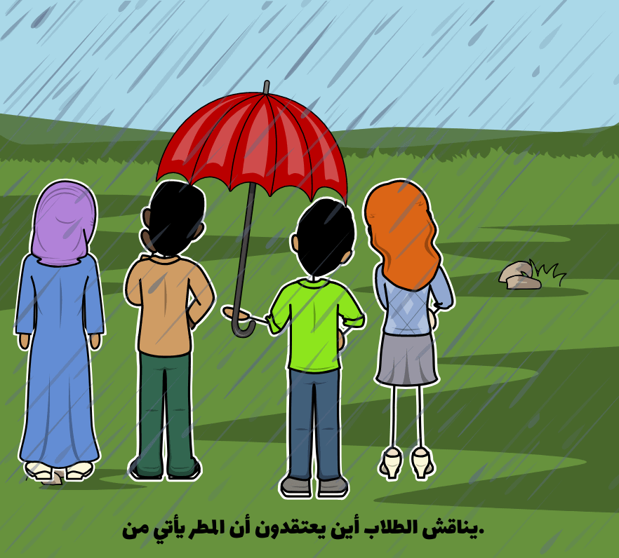 مناقشة كتقييم غير رسمي دورة المياه