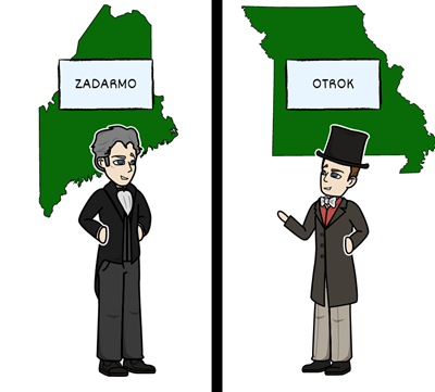 Kompromis Missouri z roku 1820 - Missouri kompromisné výsledky