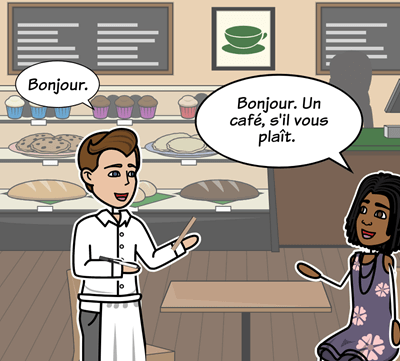 Introductory French Dialogues - Ordering Food in French