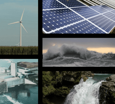 Erneuerbare Energie - Wortschatz für Energieressourcen
