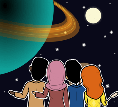 Solar System - مناقشة القصة المصورة